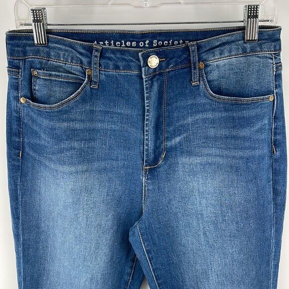 Articles Of Society Bridgette high rise split hem side bell bottom jeans flare - Picture 5 of 12